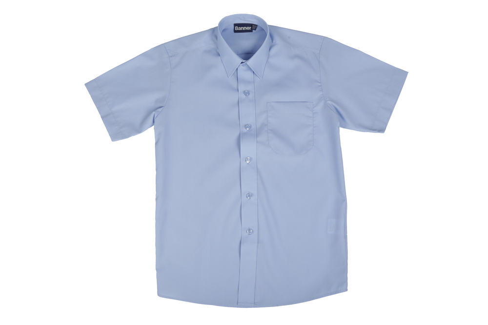 Blue Short Sleeve Shirts Twin Pack Boys - Kool Kidz Uniforms